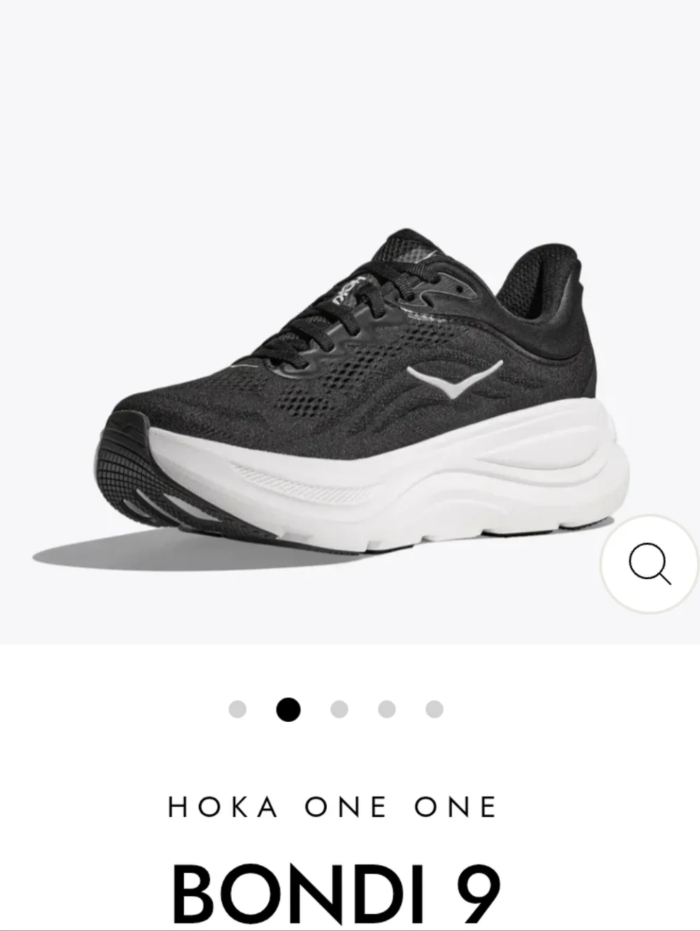 Hoka Bondi 9 Women’s 9B Black & White Runners Shoe - Picture 3 of 10